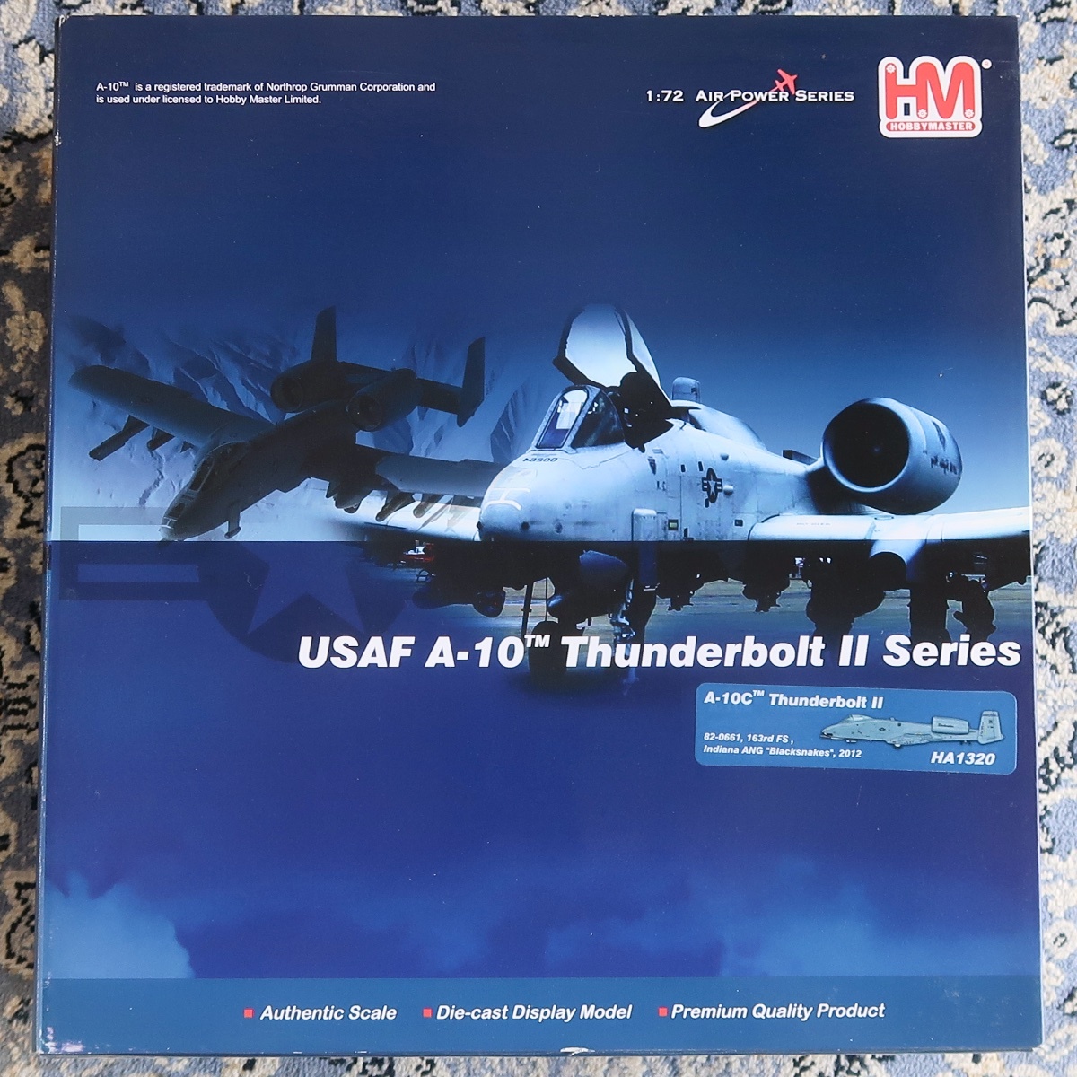 HM HOBBY MASTER ホビー・マスター 1:72 AIR POWER SERIES USAF A-10C THUNDERBOLT II BLACKSNAKES 2012 HA 1320 未組立 未開封品 053拍卖