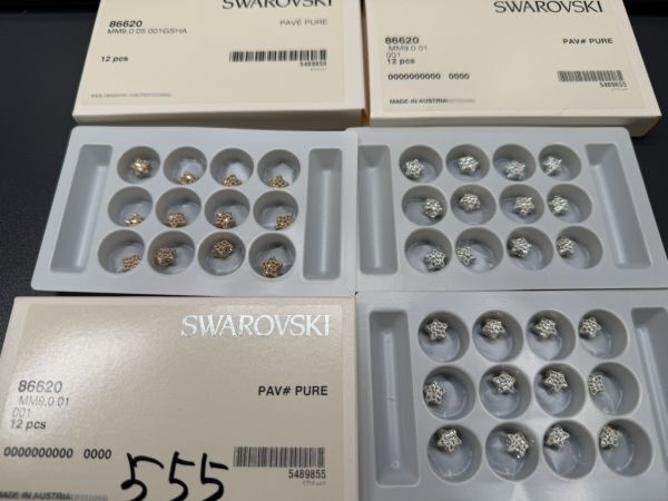 555-SWAROVSKI スワロフスキー ルース ビーズ 裸石 ヴィンテージ デコパーツ,手芸,ネイル,ラインストーン拍卖