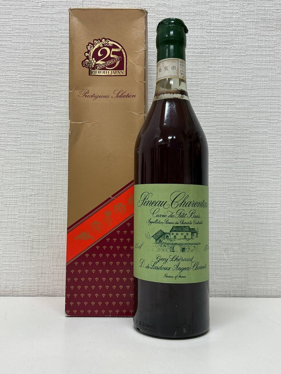 ■9139 未開栓 Pineau des Charentes ピノー デ シャラント プティ ビュイ ワイン 750ml 13% 古酒 洋酒拍卖