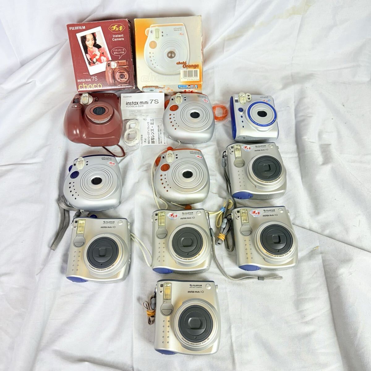 1円〜 FUJIFILM 富士フィルム instax mini チェキ cheki インスタントカメラ 10台 10 20 55 7S まとめ売り 動作未確認 ジャンク拍卖