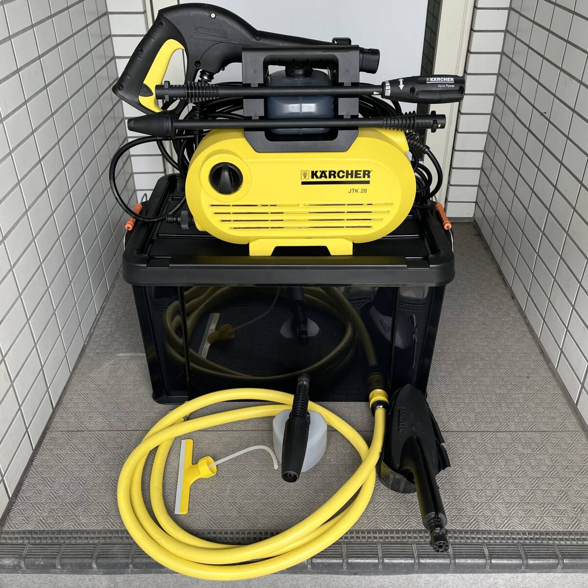 ★KARCHER JTK28★家庭用高圧洗浄機★ケルヒャー★バックルコンテナ付★動作確認済み★取説あり★引き渡しもご対応(世田谷区)拍卖