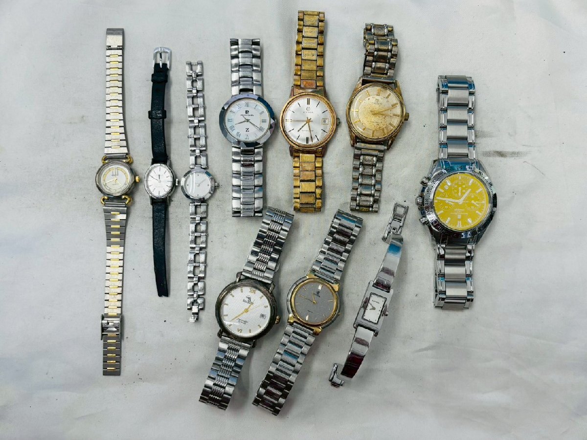 kmv21▼ブランド腕時計 10点おまとめ/レディース メンズウォッチ CYMA.TISSOT.POLOなど 未稼働 ジャンク時計▼拍卖