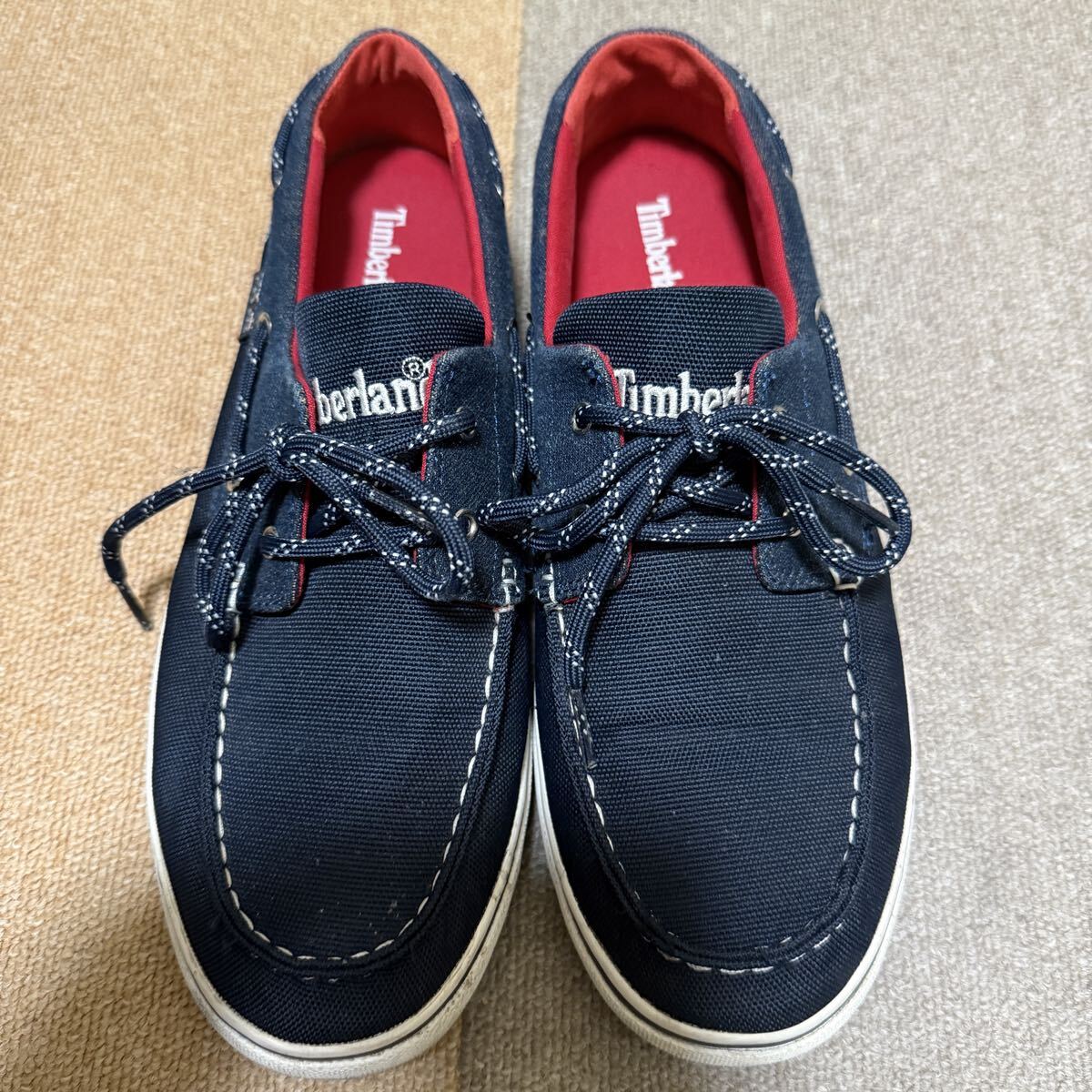 Timberland デニムデッキシューズ ネイビー ティンバーランド スニーカー拍卖