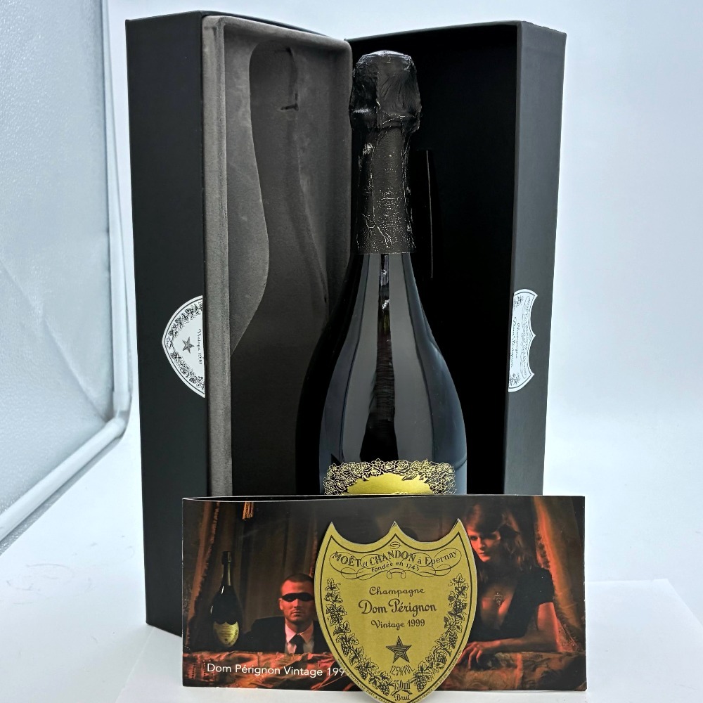1円スタート ドンペリニヨン ヴィンテージ 1999 婚姻ラベル 750ml 12.5% Dom Perignon Brut Vintage 1999 洋酒 古酒 未開栓 シャンパン拍卖