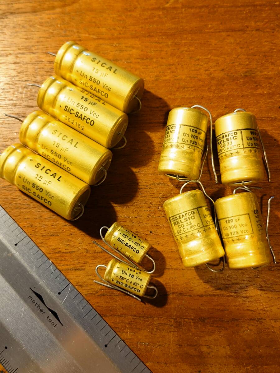 フランス SIC-SAFCO社製 10個セット ハンドメイド 老舗コンデンサ 数値OK 動作OK 真空管アンプに! ★激安出品★ 検 Jantzen拍卖