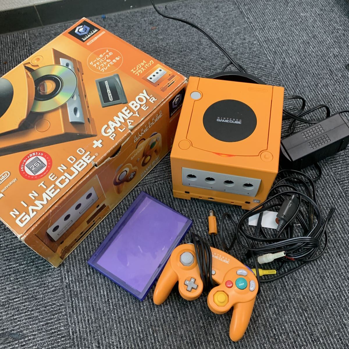 630 Nintendo ニンテンドー ゲームキューブ オレンジ DOL-017 GAMECUBE 任天堂 コントローラー DOL-003 エンジョイプラスパック拍卖