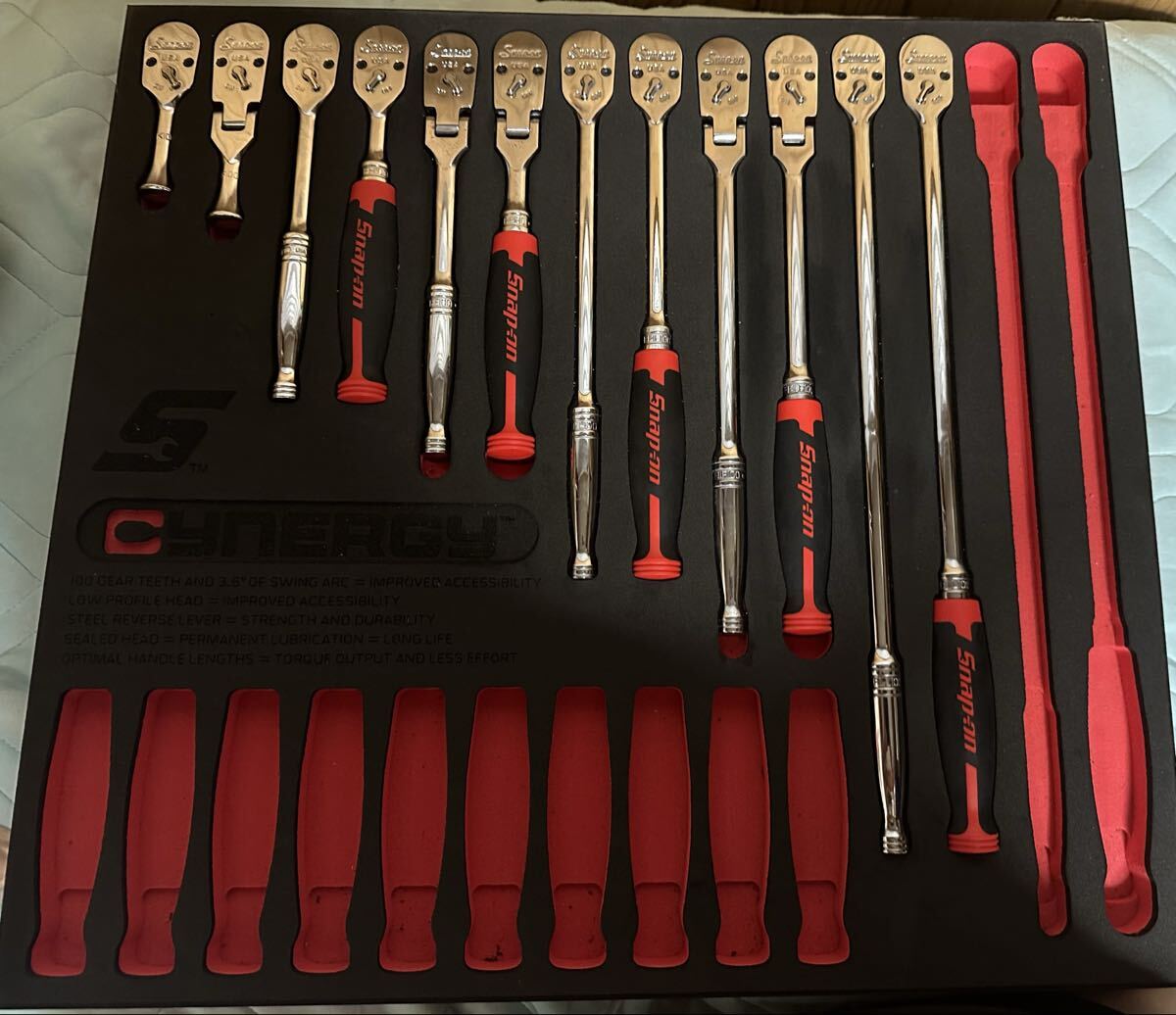 スナップオン(Snap-on)100ギア 旧ロゴラチェットセットウレタンフォーム 拍卖