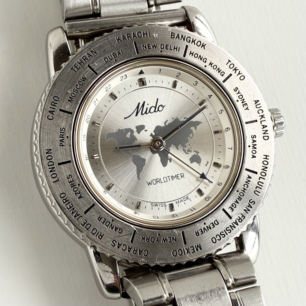 MIDO Worldtimer ミドー ワールドタイマー 5200 クオーツ メンズ拍卖