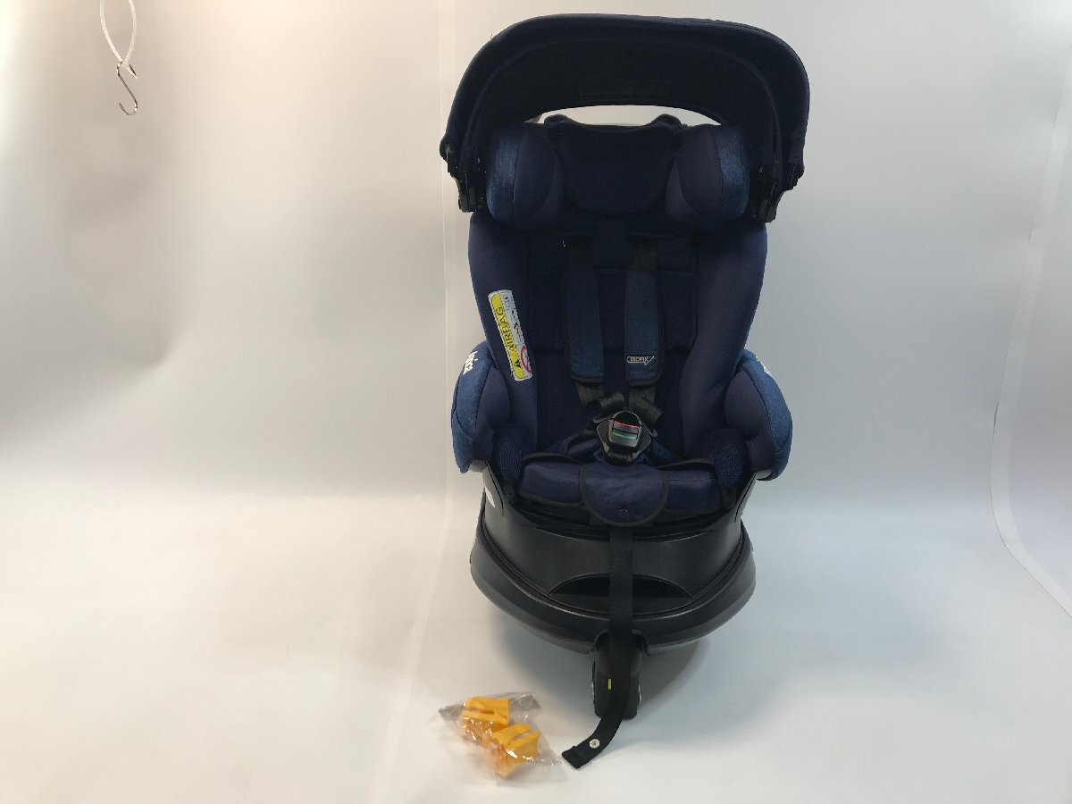 【6-4-2750】Aprica アップリカ フラディアグロウ ISOFIX チャイルドシート 回転 新生児~4歳 平らなベッド型 360° ネイビー拍卖
