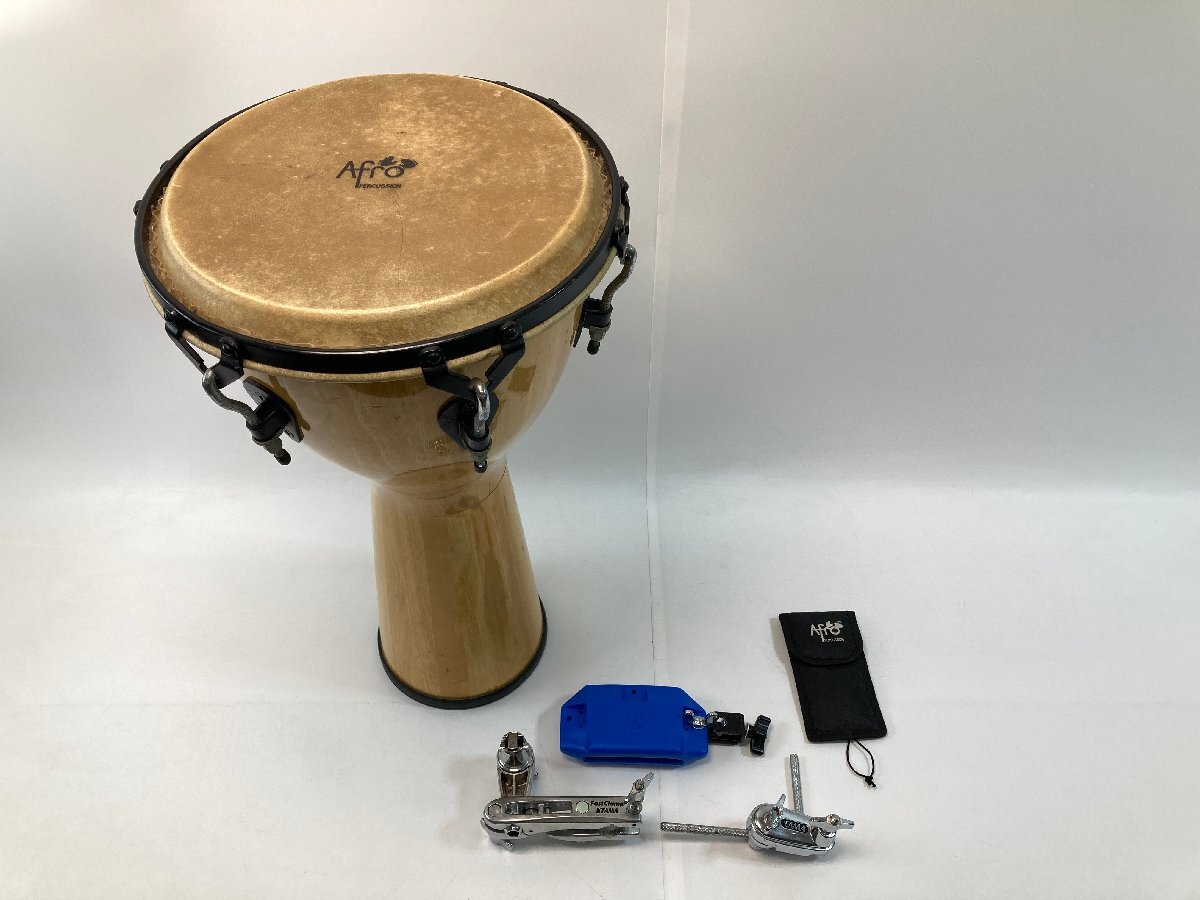 【6-8-7692】Pearl パール Afro Percussion アフロ・パーカッション ジャンベ ハンドドラム 木製 民族楽器 打楽器 レンチ付き拍卖