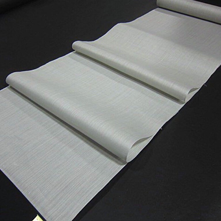 逸品 夏物 新品未仕立 麻織物 本麻 近江麻無地着尺 長襦袢または、着物にも! グレー系拍卖