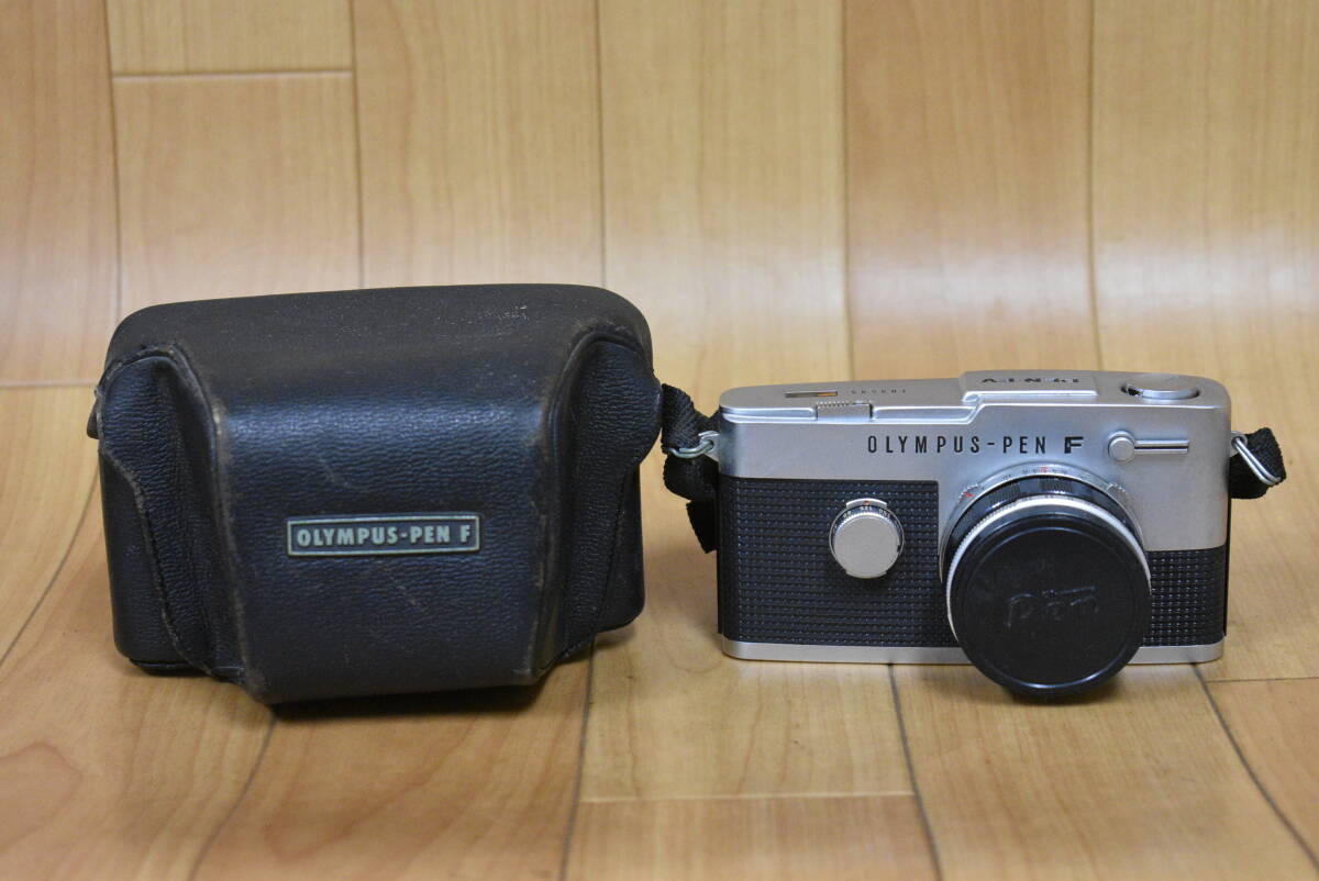 うぶ品 OLYMPUS PEN-FV オリンパス カメラ、F.Zuiko Auto-S 1:1.8 f=38mm レンズ ケース付 未確認 未整備品 ジャンク拍卖