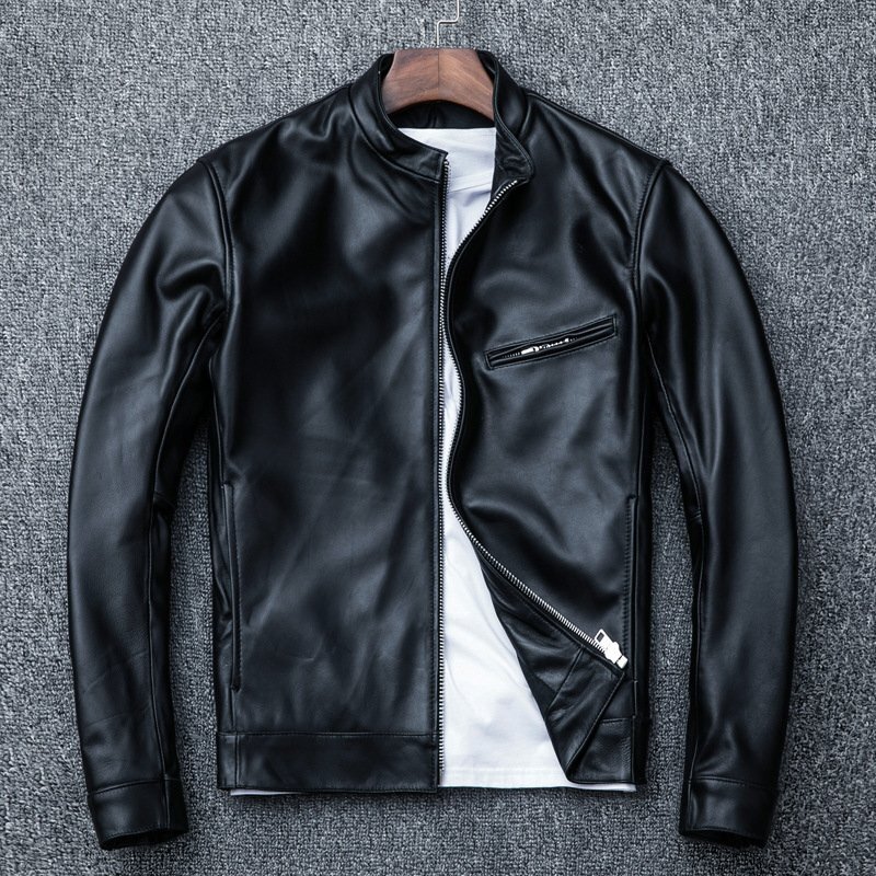 本革 高級ラム革 メンズレザージャケットライダース羊革 シングル ダブル ミリタリーブルゾン 革ジャン S~4XL 黒 選択/Lサイズ拍卖