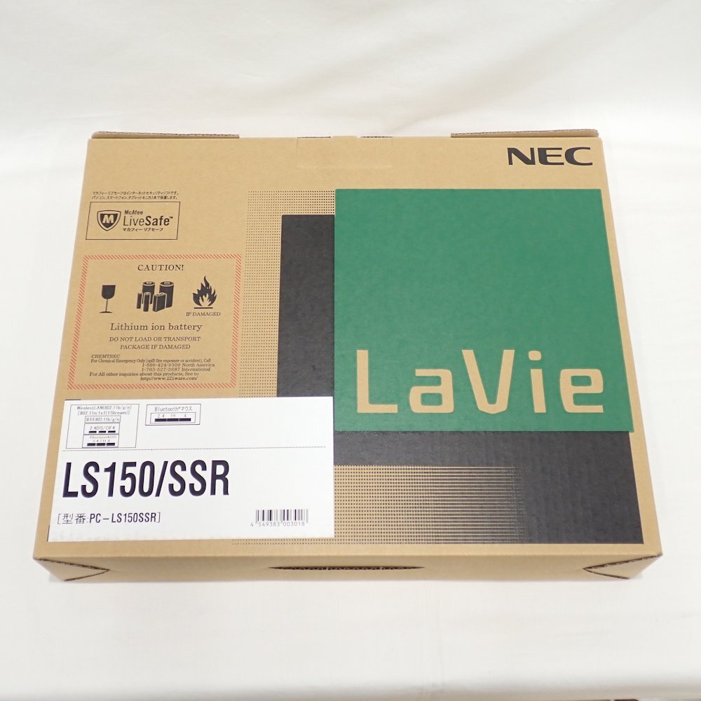 1円~★未使用品★NEC ノートパソコン LaVie S LS150/SSR PC-LS150SSR ルミナスレッド 15.6型 メモリ4GB HDD 750GB Office H&B 2013拍卖