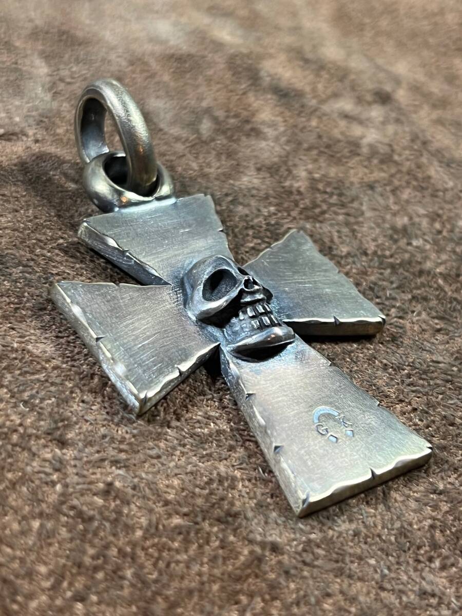 GOLD KID ゴールドキッド 真鍮クロススカルトップ 真鍮 正規品 スカル SKULL BRASS コレクション放出拍卖