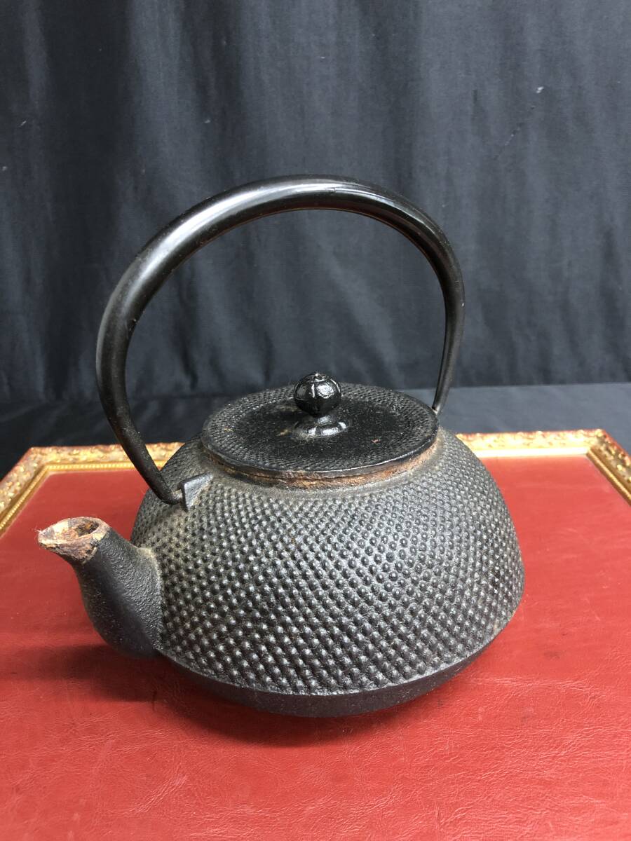 3★現状渡し★南部鉄器★池永★鉄瓶★茶道具拍卖