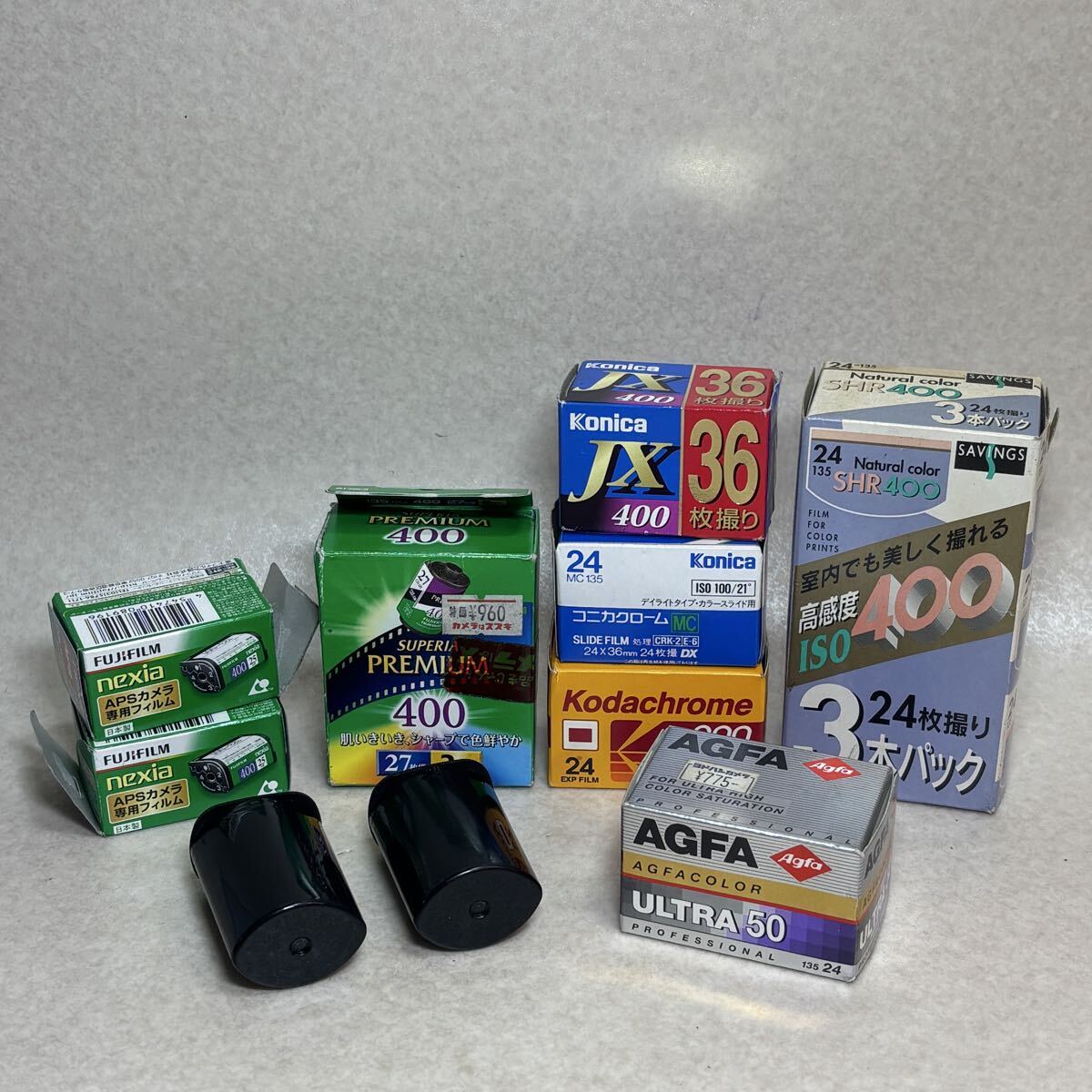 W4 - 27 )未使用品 FUJIFILM Konica Kodak AGFA 期限切れ カメラフィルム まとめ拍卖