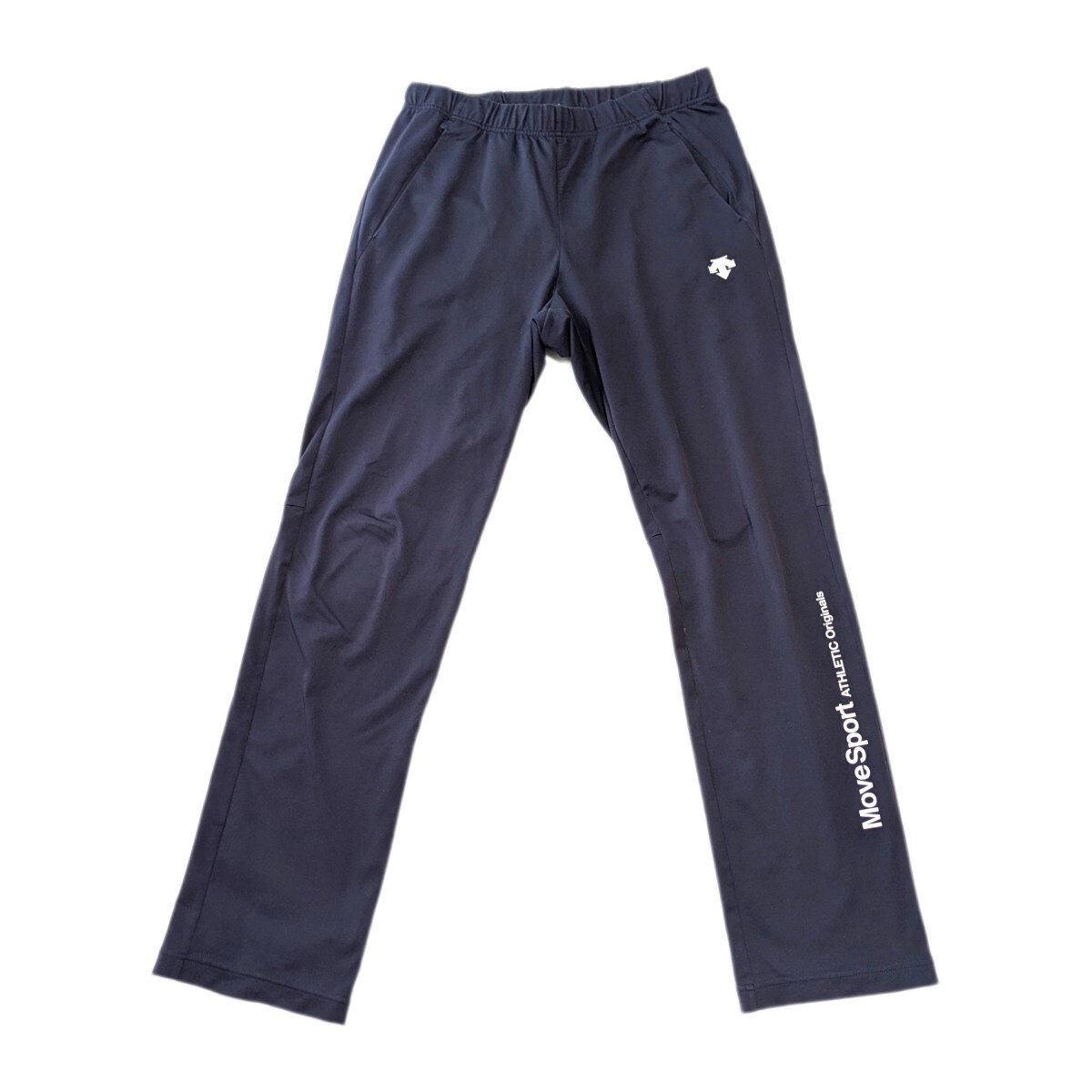 美品 デサント ムーブスポーツ ドライトランスファー ロングパンツ O ネイビー DESCENTE MoveSport メンズ ジャージ トレーニング 吸汗速乾拍卖