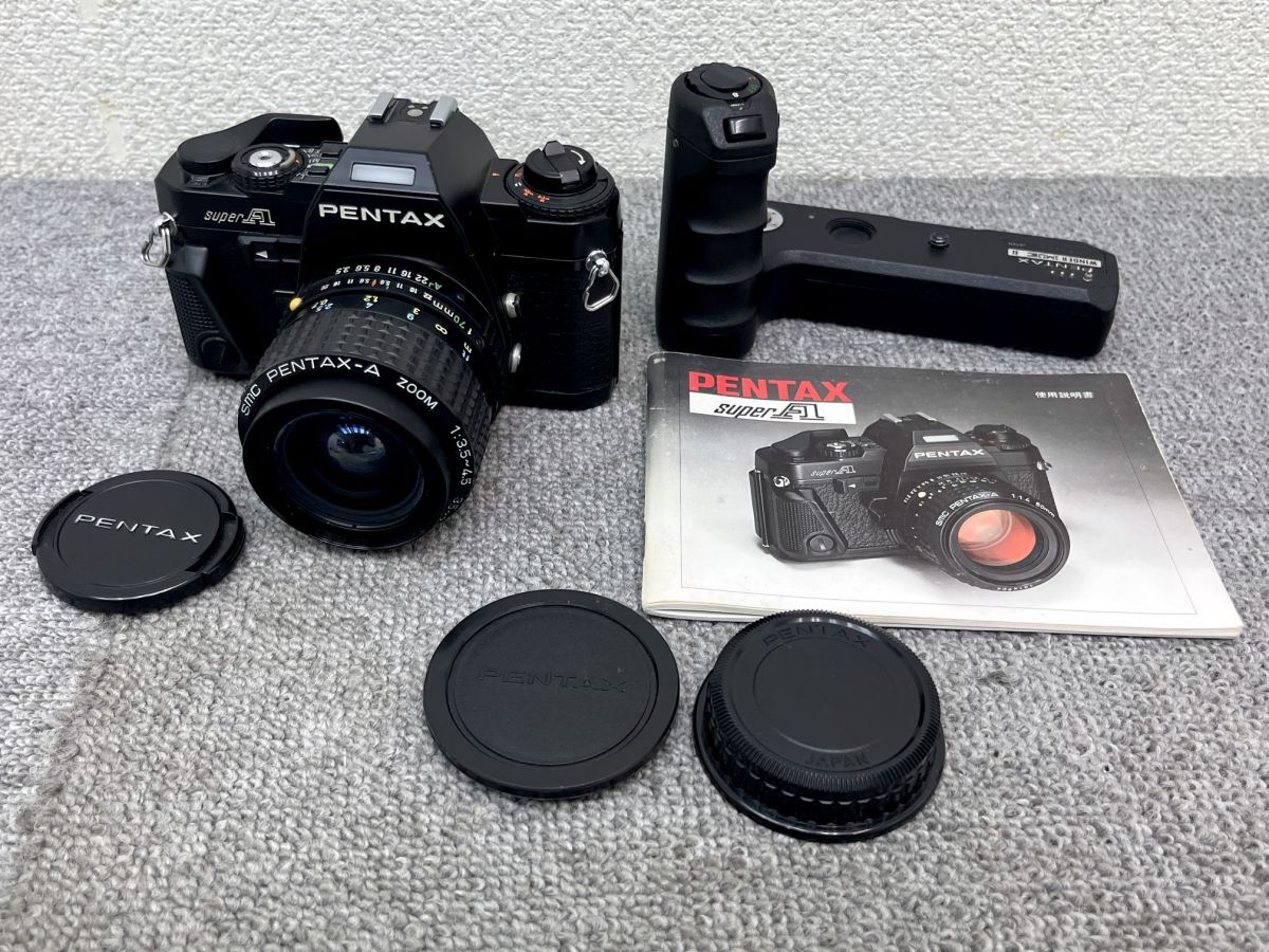 PENTAX ペンタックス SUPER A 一眼レフ カメラ レンズ:PENTAX-A ZOOM 1:3.5~4.5 35~70mm 付属品有 シャッター確認 C02拍卖