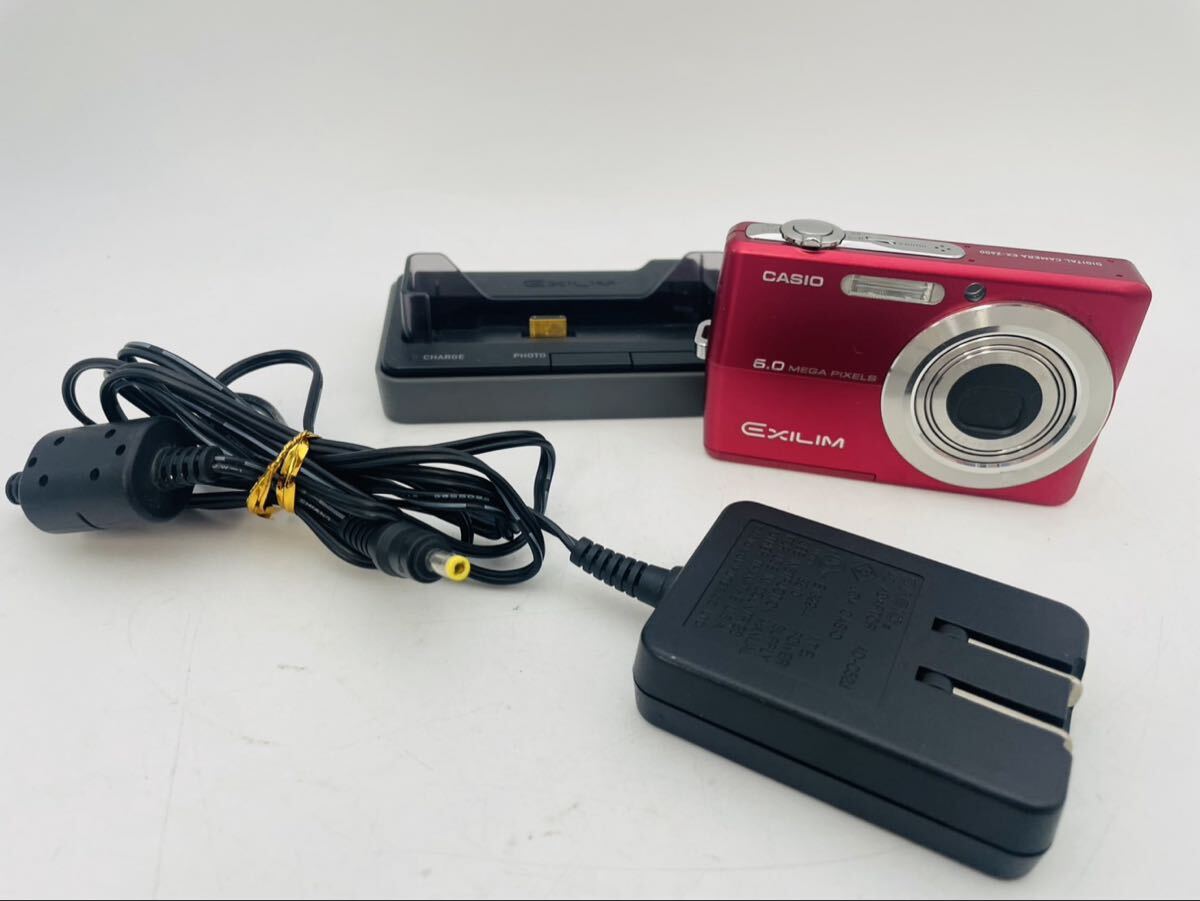 ◎ CASIO EXILIM カシオ エクシリム コンパクトデジタルカメラ EX-Z600 充電器付き 通電確認済み拍卖