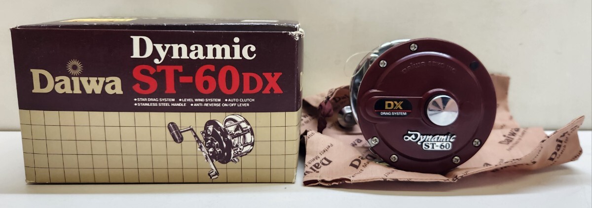 △Daiwa(ダイワ) Dynamic ST-60(ヴィンテージ両軸リール・作動確認済み) DX DRAG SYSTEM搭載 船釣り海釣り 釣り具 フィッシング アウトドア拍卖