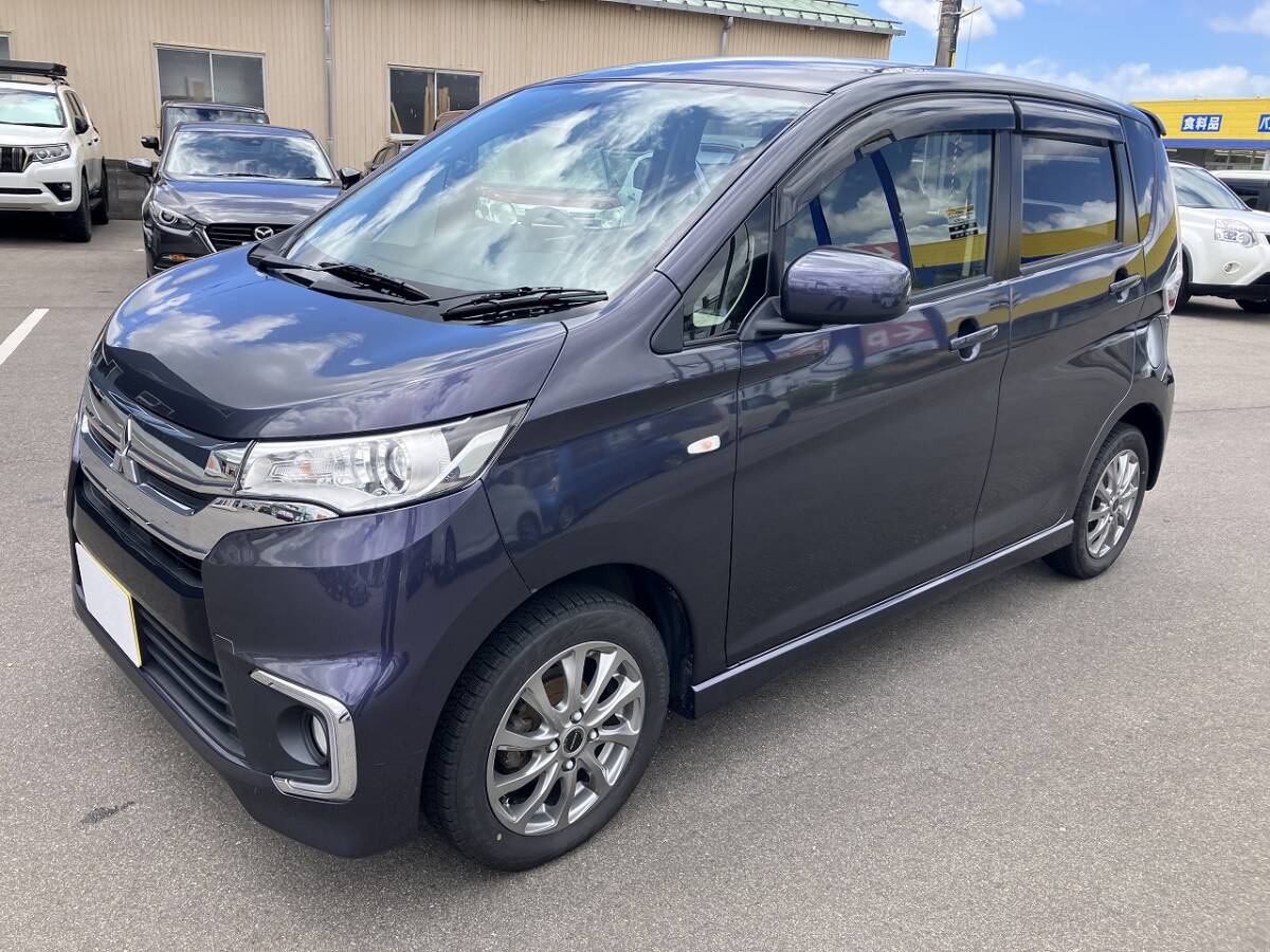 【新潟発★7823★車検付!!】H29年式 三菱 ekカスタム グレード:M DBA-B11W キーレスキー!! シートヒーター!! 車検:R8年9月24日迄!!拍卖