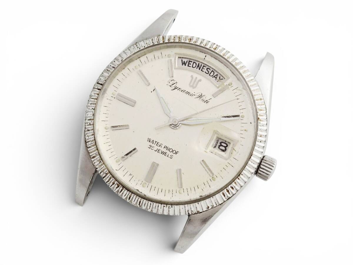 6S2イ28 ★稼働★ RICOH/リコー Dynamic Wide ダイナミックワイド 30804 自動巻き 25石 デイデイト 腕時計 mens watch拍卖