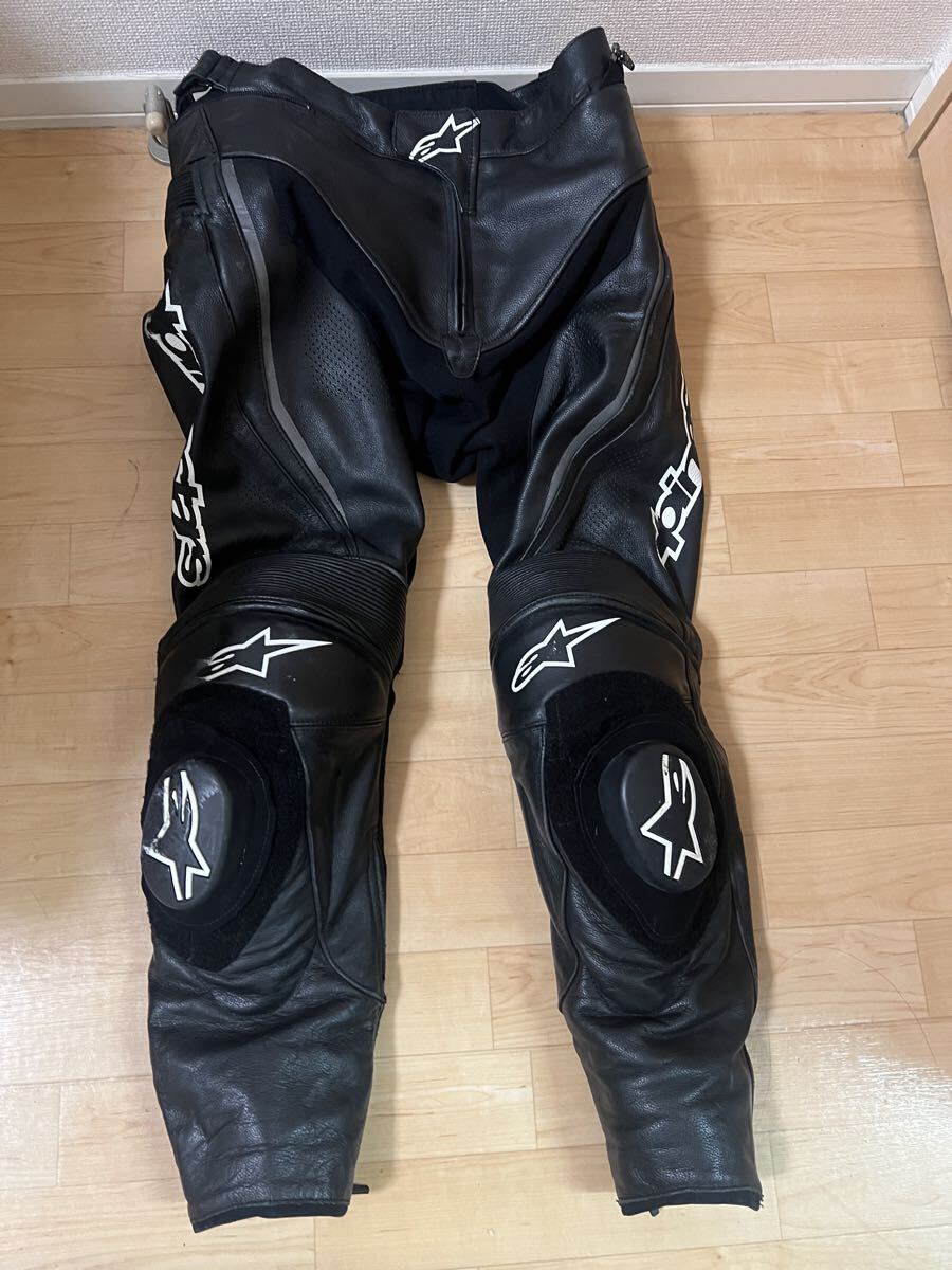 alpinestars 54 アルパインスターズ レザーパンツ ライディングパンツ セパレート レーシングスーツブラック TRACK PANTS MISSILE LEATHER拍卖