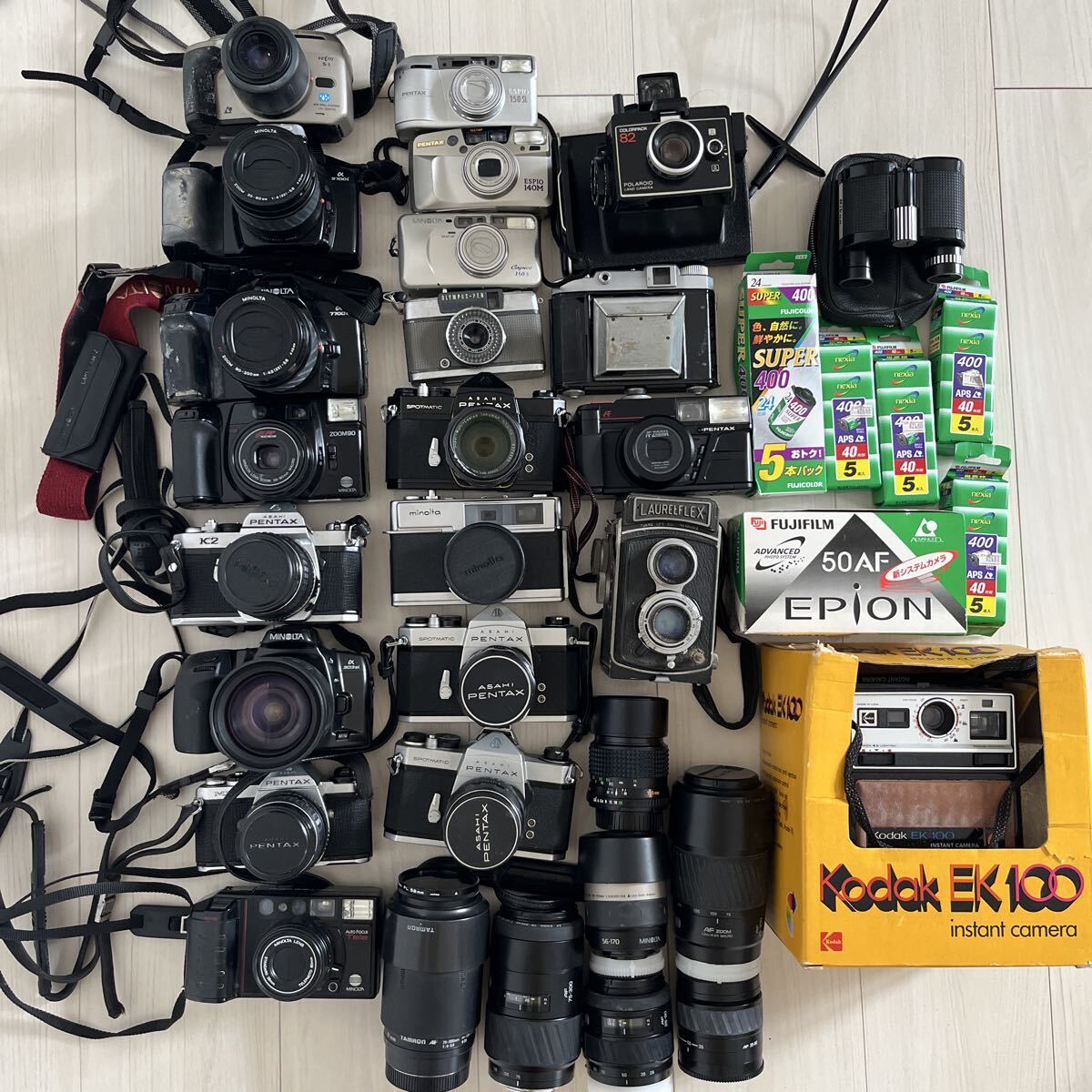 まとめ売り カメラ 一眼レフ レンズ MINOLTA PENTAX OLYMPUS ミノルタ ペンタックス オリンパス タムロン コダック Nikon 双眼鏡 ニコン拍卖
