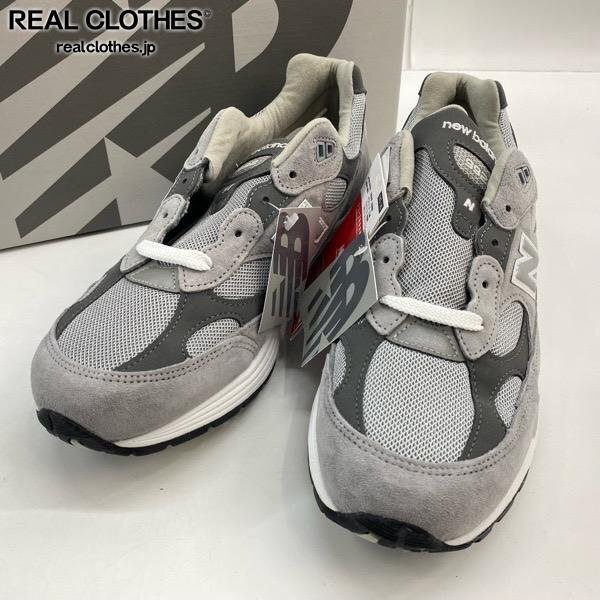 【未使用】New Balance/ニューバランス USA製 スニーカー/シューズ グレー U992GY /28 /080拍卖