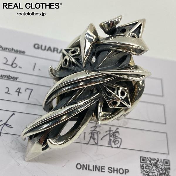 【ギャラ付き】M's Collection/エムズコレクション TENTACLES CROSS RING X0247/19号 /UPK拍卖