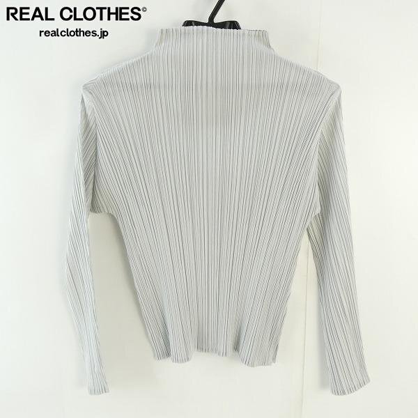 ☆PLEATS PLEASE/プリーツプリーズ イッセイミヤケ ハイネック 長袖カットソー PP31-JK164/3 /UPK拍卖