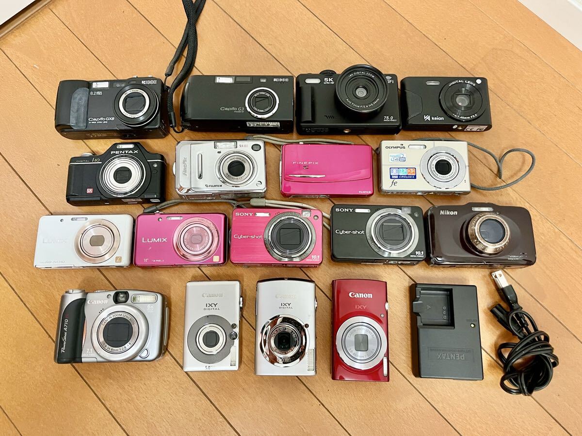 ★ Canon SONY Nikon Panasonic など コンデジ計17台 ジャンク品★拍卖