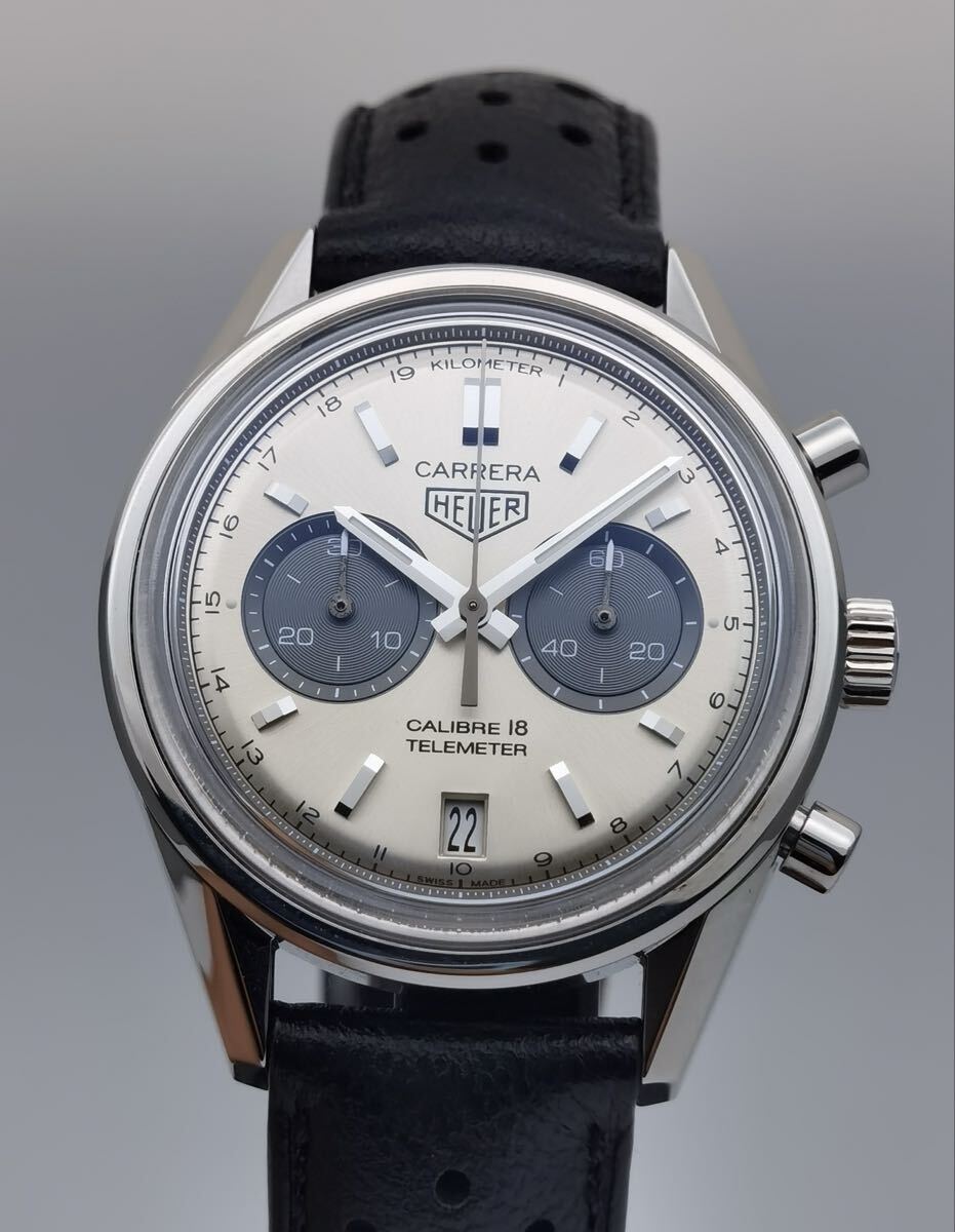 中古 タグホイヤー TAG HEUER カレラ CAR221A.FC6353 キャリバー18 クロノグラフ デイト ステンレス SS 自動巻き メンズ 腕時計拍卖