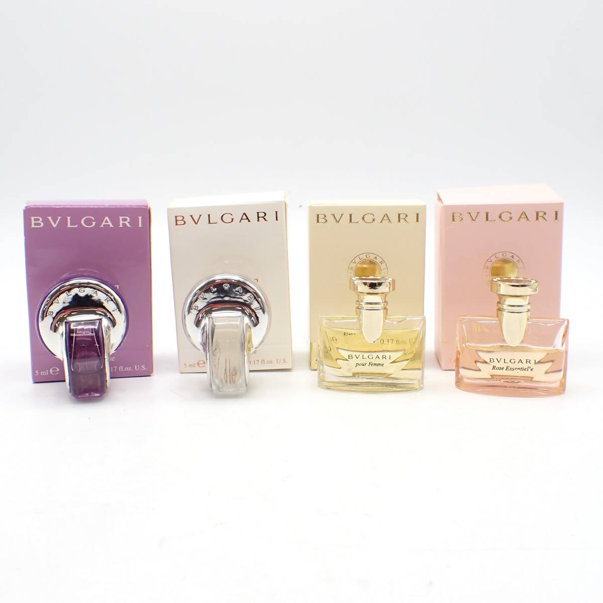 まとめ 1円~☆BVLGARI ブルガリ OMNIA オムニア Pour Femme プールファム 香水 5ml ミニボトル 4点セット フレグランス コスメ/向0526-500拍卖