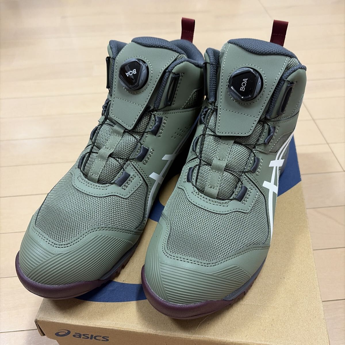 アシックス ウィンジョブ CP214 TS BOA(ライケングリーン×ホワイト)27.0cm アシックス BOA拍卖