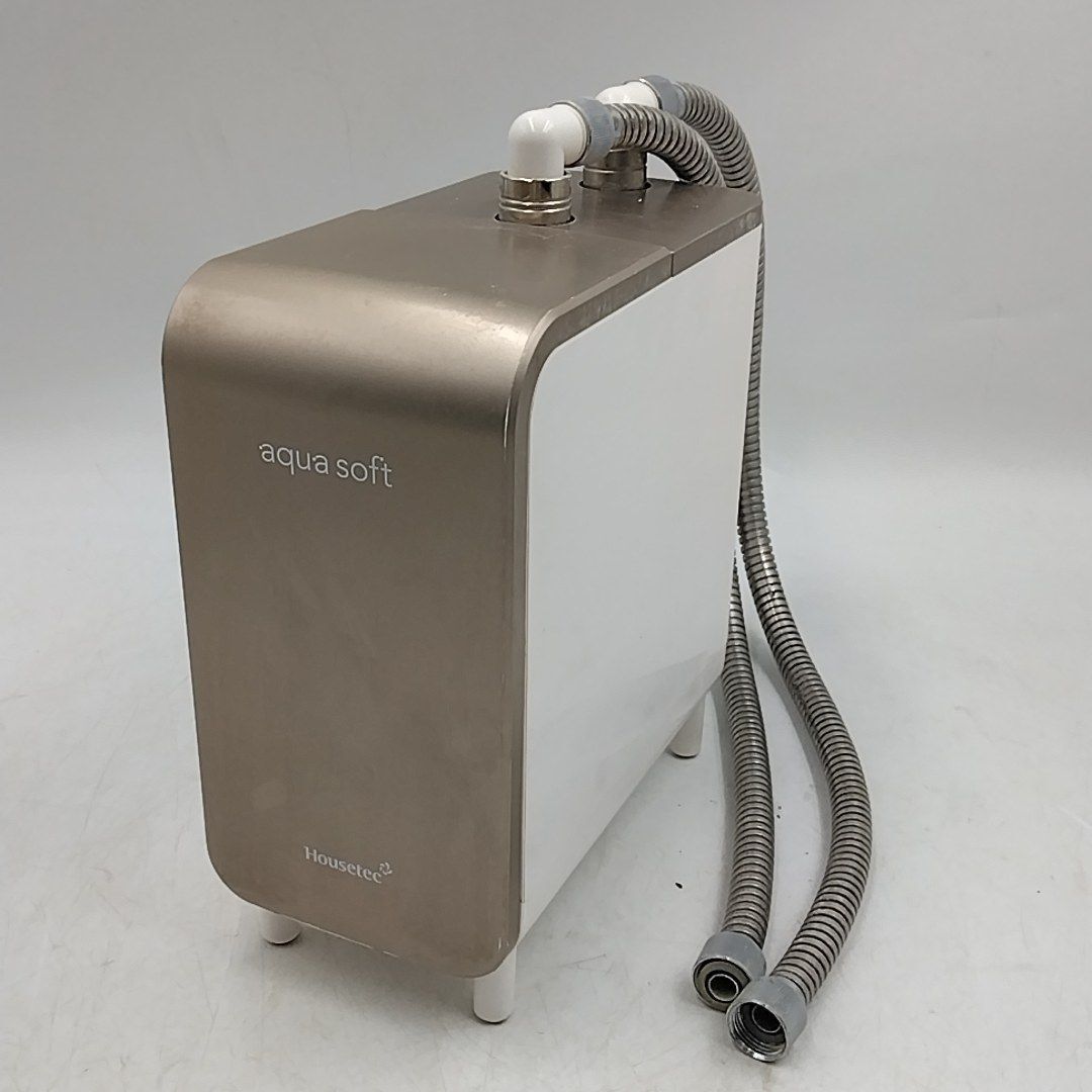 Housetec ハウステック aqua soft アクアソフト シャワー用軟水器 イオン交換樹脂 超軟水 硬度ゼロ 浴室取付 2016年 AQ-S401拍卖