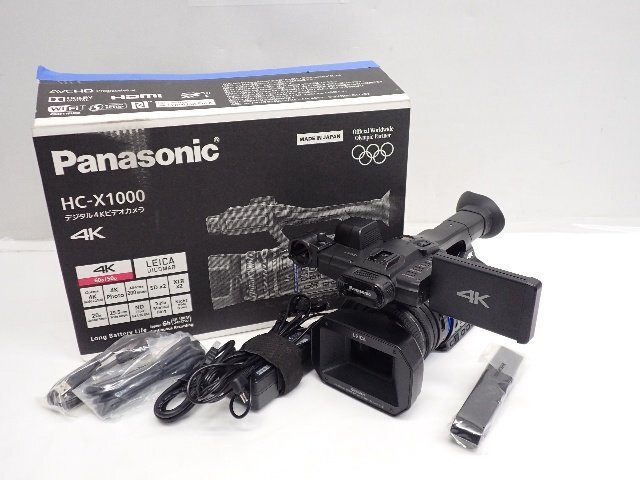 Panasonic パナソニック デジタル4Kビデオカメラ HC-X1000 2014年製 元箱付き ∩ 76355-1拍卖