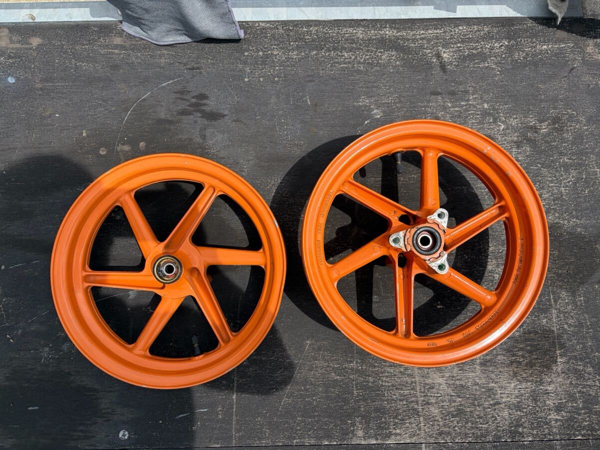 ホンダ NSR50 後期型 レプソル ホイール フロント リア 前後 検索 HRC nsrmini nsr80 ns-1 ns50f crm80 純正 6本スポーク HONDA セット拍卖