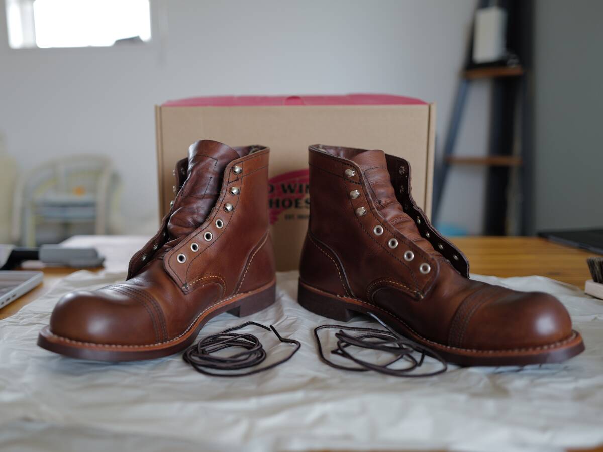 RED WING レッド ウイング アイアンレンジャー US8.5inch 26.5cm アンバー拍卖