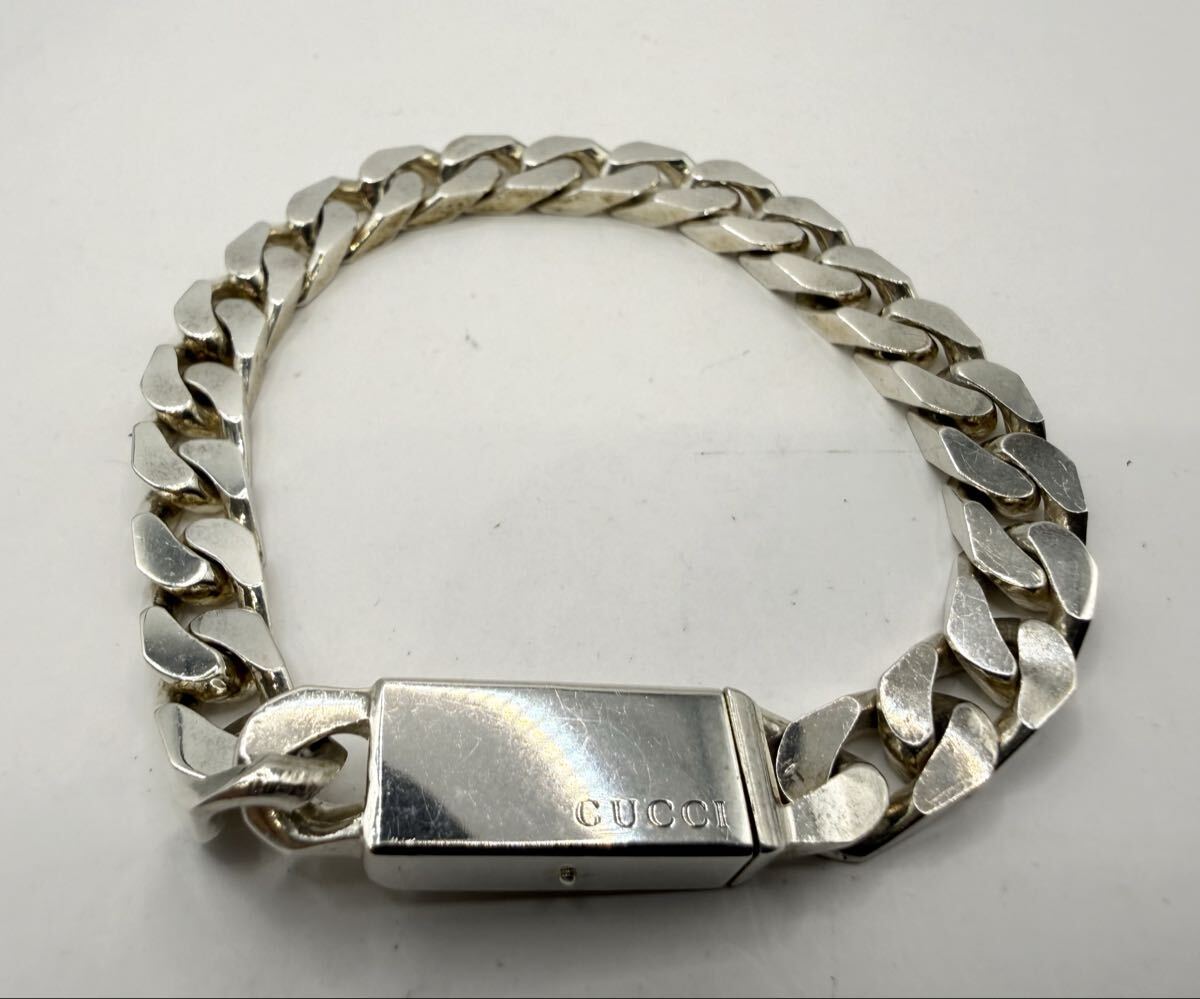 GUCCI 喜平チェーン ブレスレット Sv925 シルバー グッチ アクセサリー 重量40.3g 拍卖