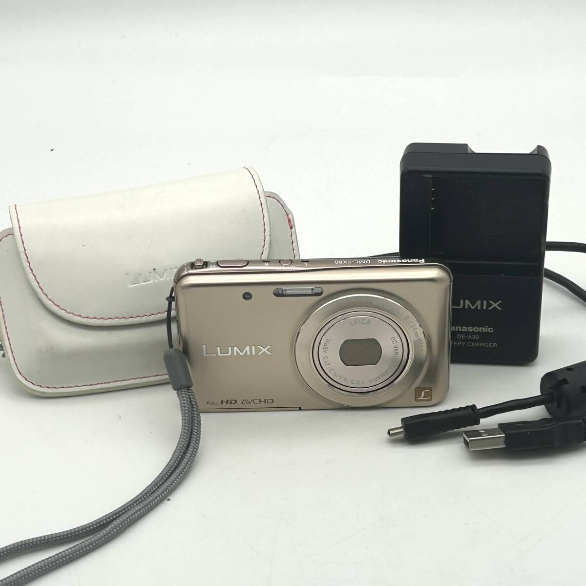 AY3761■【シャッター・フラッシュ確認OK】LUMIX ルミックス DMC-FX80 Panasonic パナソニック コンパクトデジタルカメラ ロイヤルゴールド拍卖