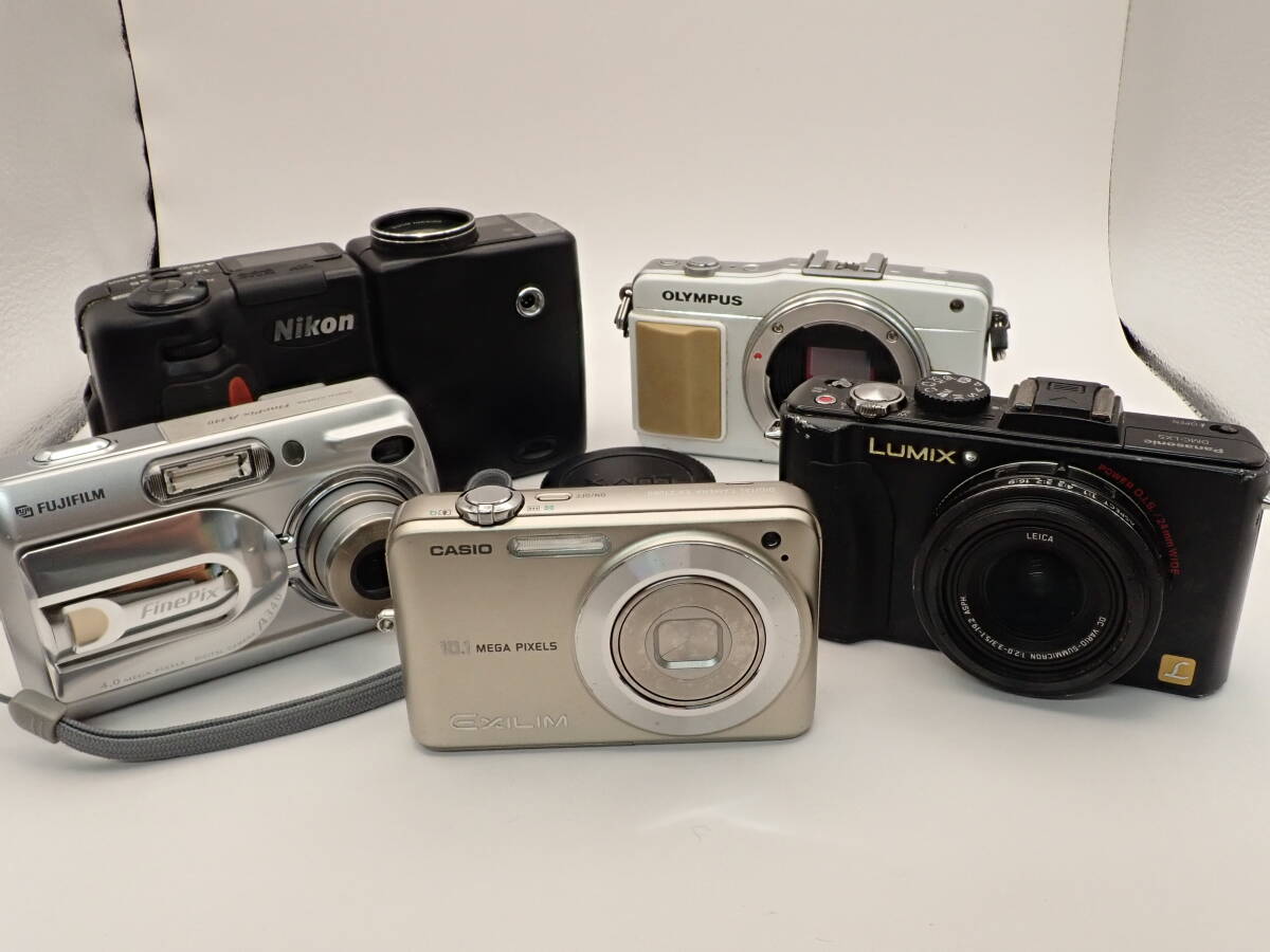 ニコン、DMC-LX5、オリンパスPENミニE-PM2、ファインピクスA340、EX-Z1080 【動作未確認】【ジャンク品】拍卖