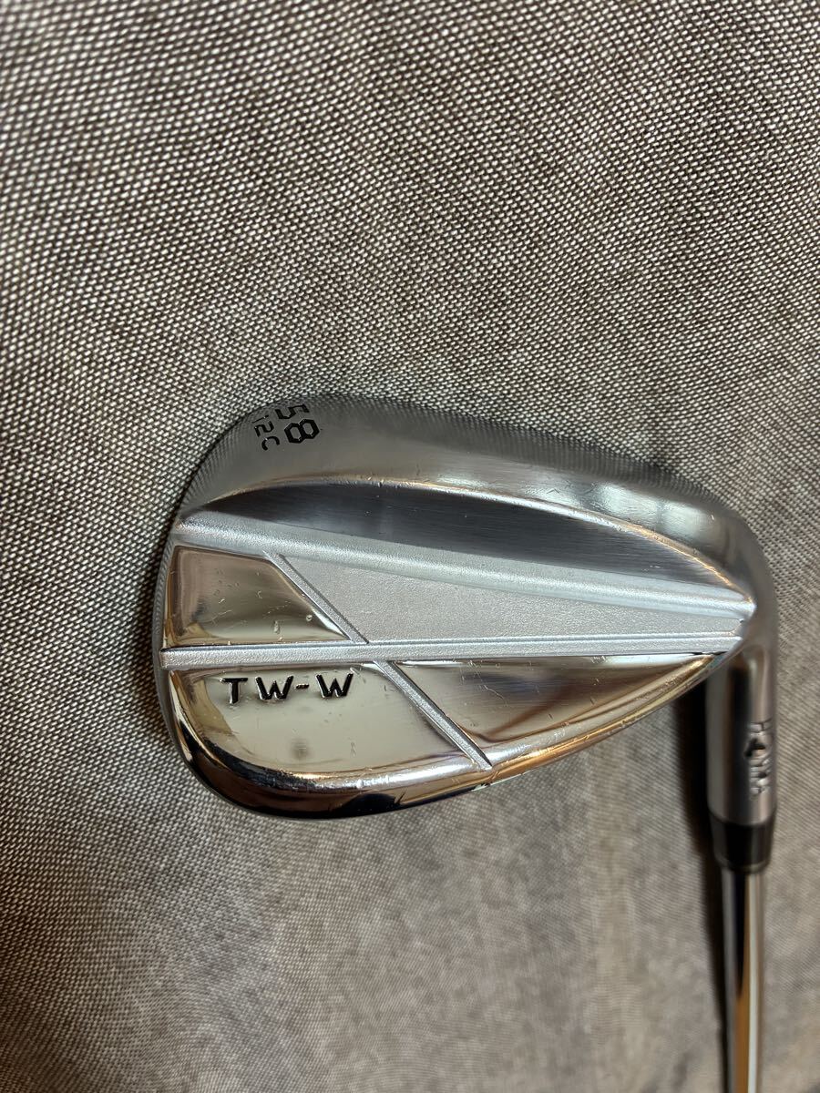 HONMA TW-W 2024 Chrome ツアーワールド クロムメッキ 58° Cソールウェッジ DG S200 中古拍卖