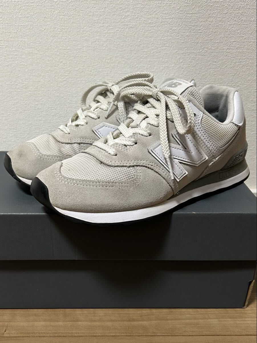 ニューバランス NewBalance 574 White オフホワイトwidts D JPN 26.0 US 8.0 ML574EVW拍卖