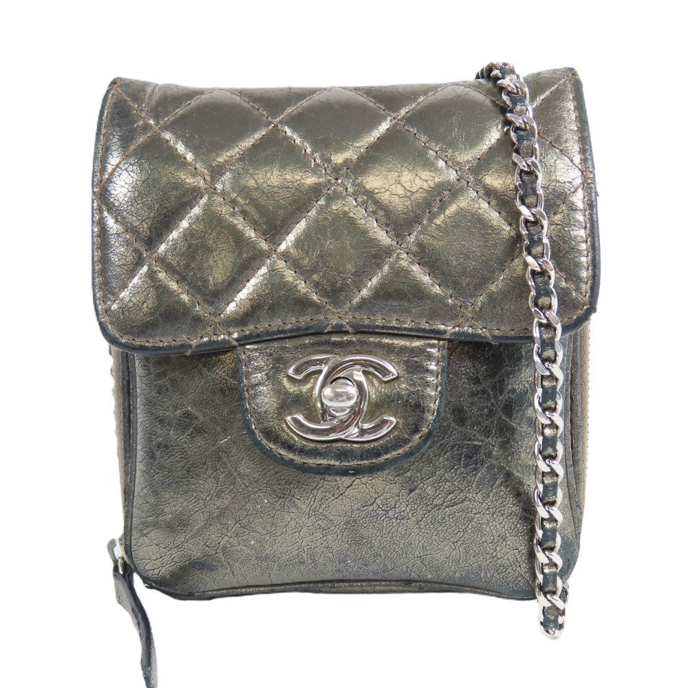 208421★1円スタート★CHANEL シャネル ミニマトラッセ ココマーク ターンロック ショルダーバッグ チェーンウォレット 財布 ヴィンテージ拍卖