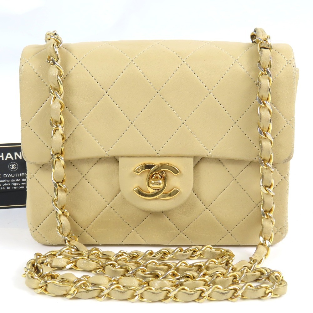 208424★1円スタート★CHANEL シャネル 中綺麗 ミニマトラッセ ココマーク ターンロック チェーンショルダーバッグ ヴィンテージ拍卖