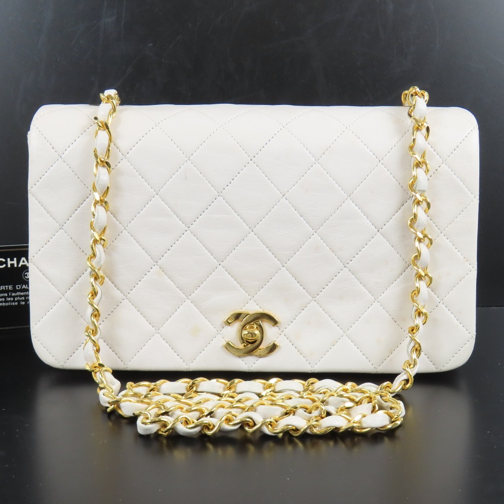 208427★1円スタート★CHANEL シャネル 綺麗 マトラッセ ターンロック ココマーク チェーンショルダーバッグ ヴィンテージ ラムスキン拍卖