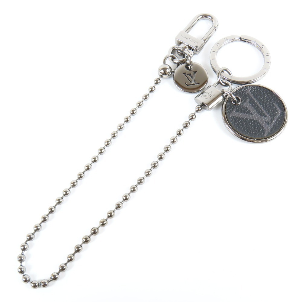 208474★1円スタート★LOUIS VUITTON ルイヴィトン 新品同様美品 ポルトクレ シェンヌ モノグラムID チェーン キーホルダー エクリプス拍卖
