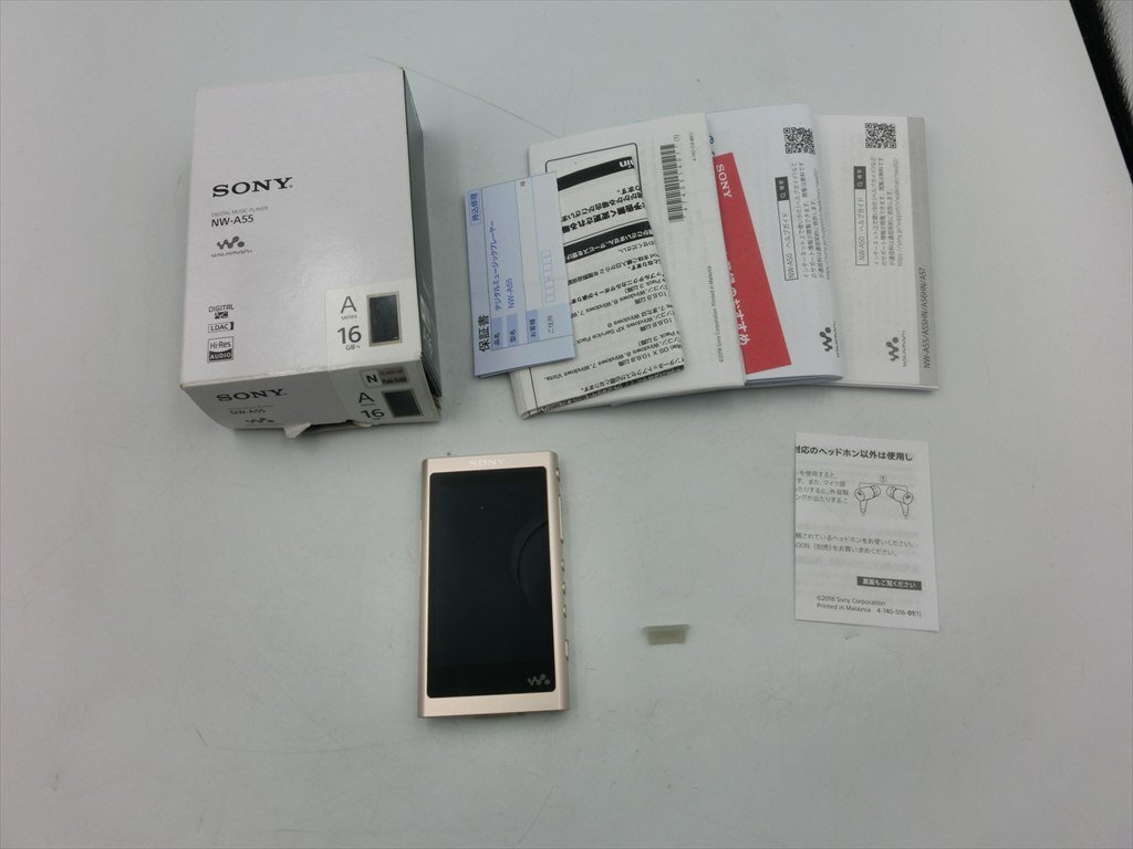 T【8r-81】【60サイズ】1円~/SONY ソニー/ミュージックプレーヤー NW-A55 ウォークマン/ジャンク扱い/※外箱傷み有拍卖